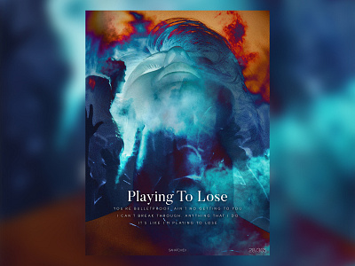 Playing To Lose abstract art adobe collage concert double exposure gradient gradient color gradient design gradients movie noise photoshop poster typography