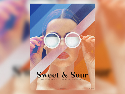 Sweet and Sour abstract art adobe collage gradient gradient design gradients noise photoshop poster typography