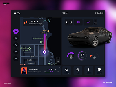 Car Dashboard 2023 app car dashboard design jan sketch ui