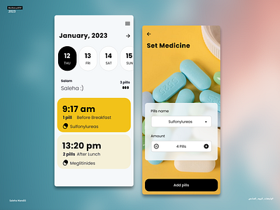 Medicine Pills Reminder app design medicine pills reminder reminder ui