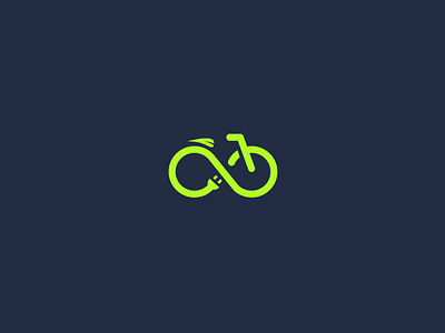 eBike Expert Simple and modern with a minimalist approach. energy lineart logodesign