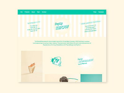 PopUpWeb art direction clean digital design homepage popcorn retro ui ux visual identity web webdesign website