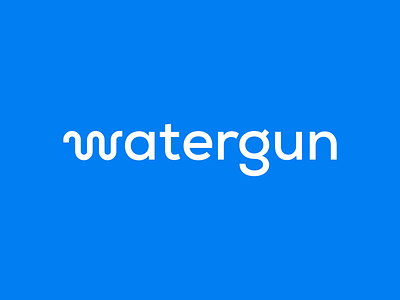 Watergun graphic design logo typography watergun
