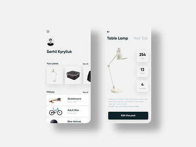 Craigslist profile app buy design goods ios listing mobile product profile sell ui ux