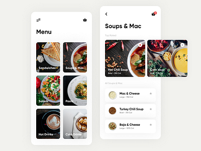Panera Bread mobile app redesign app cafe design ios iphonex menu mobile navigation photoshop practice ui ux