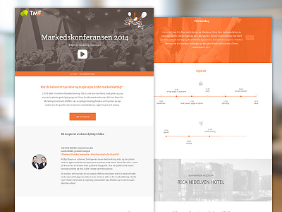 TMF - Conference Landing Page flat landing page landingpage longform tmf