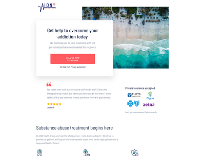 Medical landing page - lead generation cro design landing page landingpage unbounce