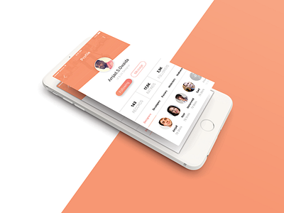 Oneshoot . design ios iphone mobile profile ui ux