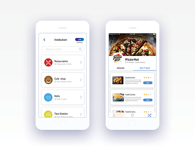 Restaurants . app ios mobile ui ux