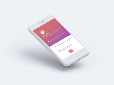 contacts page . ios mobile ui ux