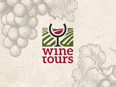 Wine Tours easternblock graphic design logo tourism vineyard wine