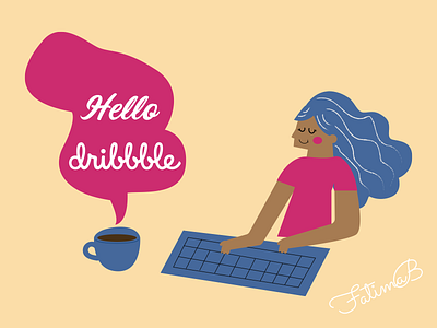 Hello Dribbble art branding characterdesign colors design design art flat flat illustration graphicdesign hellodribbble icon illustration illustrator stickers typography ui ux vector vectorart vectors