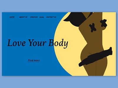 Love your body art branding characterdesign colors design design art desktop digital painting flat illustration hello dribble sketch ui uidesign user experience user interface ux uxdesign vector web web design