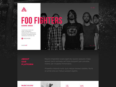 Trianglify Music branding cms graphic design logo design music app music platform responsive web design wordpress