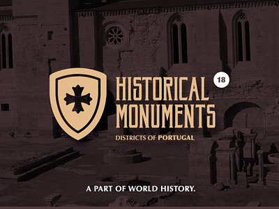 Historical Monuments of Portugal Districts advertising branding graphic design historical monuments portugal