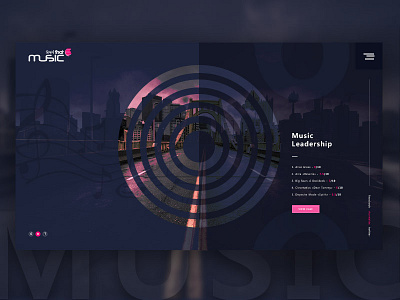 Homepage Music Site app. music