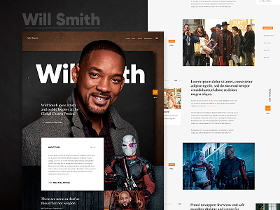 Will Smith app design home man preview social ui ux web website will smith