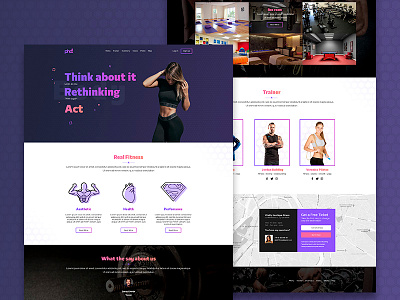 Website Gym app design girl gym interaction product ui ux website