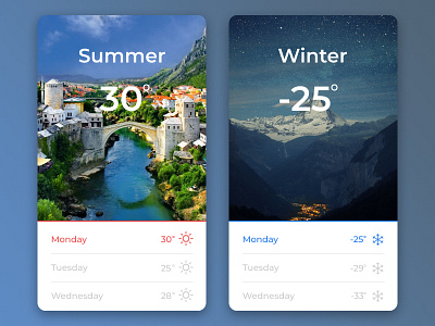 Weather app beautiful design home preview social ui ux weather web website