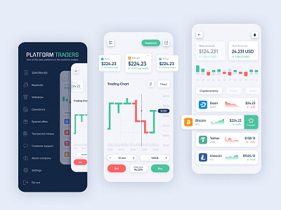 Mobile App - Cryptocurrency Platform Traders