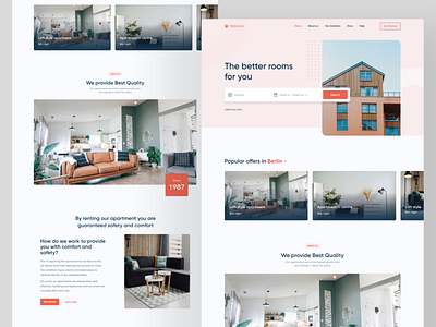 Real Estate website homepage by Dawid Jankowski on Dribbble