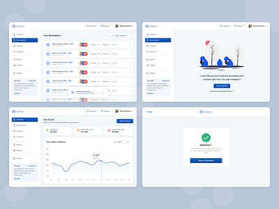 Invoice Software - Dashboard Screens