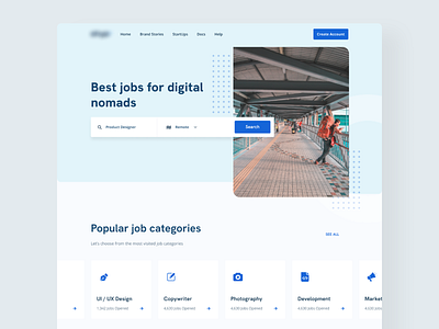 Jobs for Digital Nomads Concept