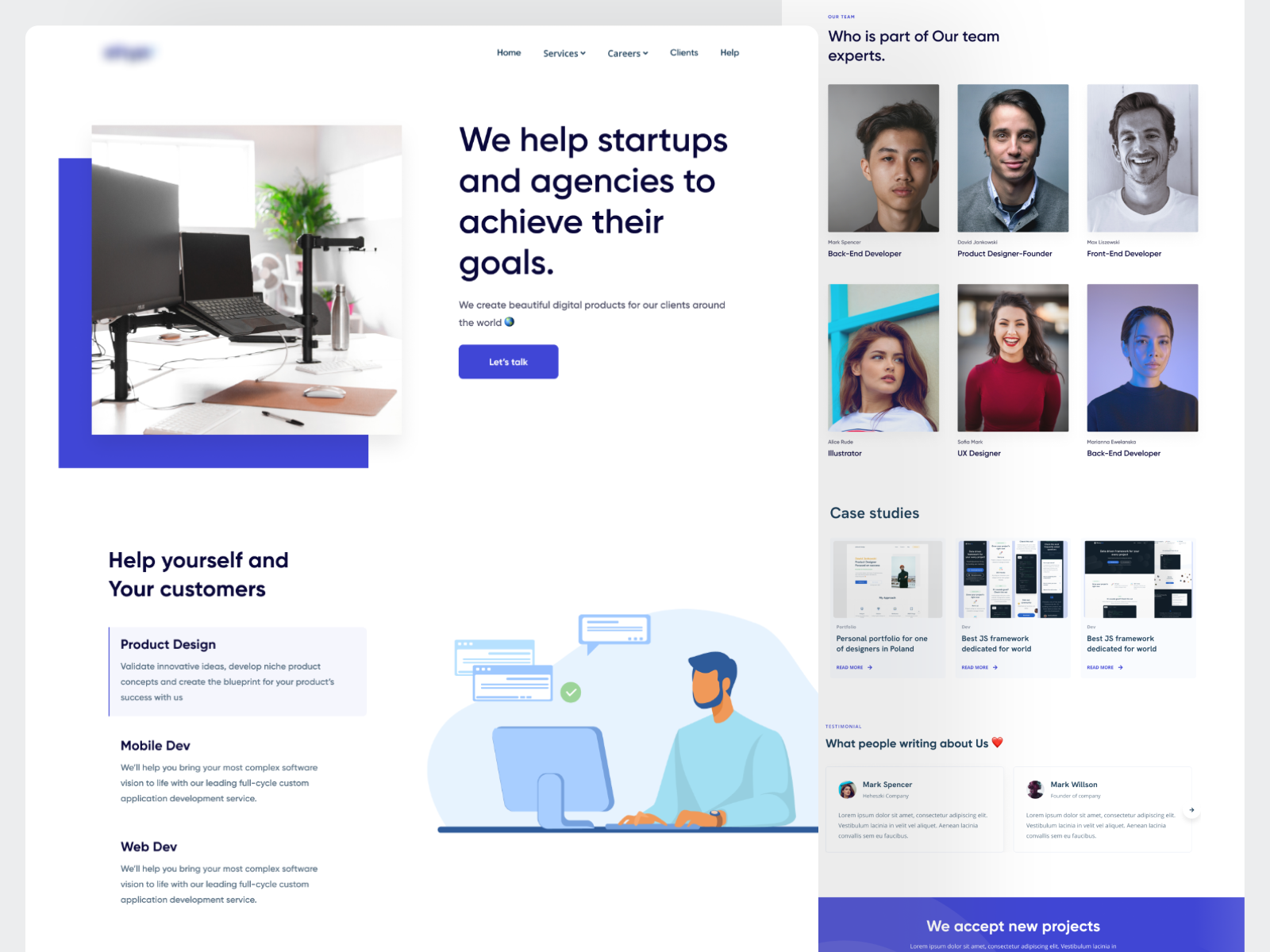 Software House Website - Homepage 🖥️ by Dawid Jankowski on Dribbble