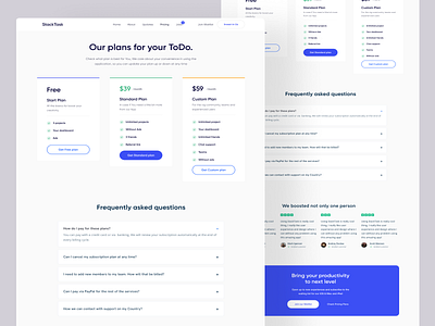 TodoList - Pricing Plan Page