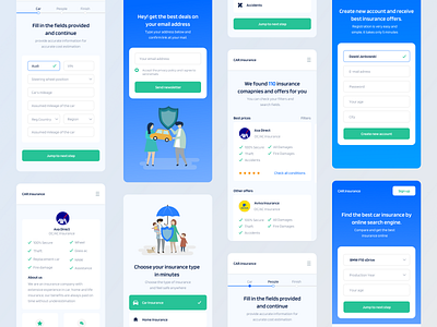 Insurance Web Mobile Application android app car insurance health health app healthcare insurance insurance app interface ios mobile mobile app rwd ui ui design ux web app web application
