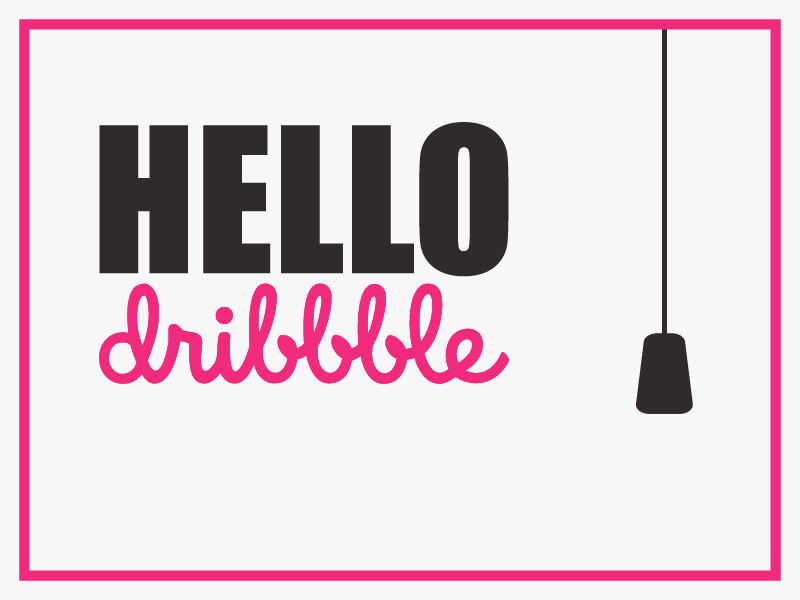 Hello Dribbble! animation debut design illustration
