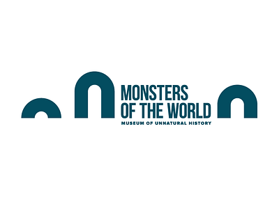 Monsters of the World logo branding logo monsters museum mythology