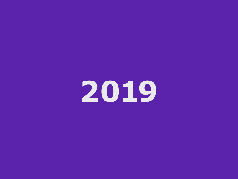 Happy New Year 2019 2020 aftereffects animation animation 2d happynewyear motiongraphics