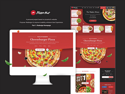 PizzaHut Website branding design pizzahut ui ux web website