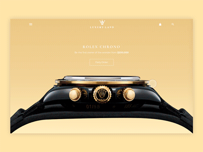 Luxury Ecommercial Page animation digital gif interation ui mockup principle design start up ui ux ux ui agency ux ui mockup vietnam