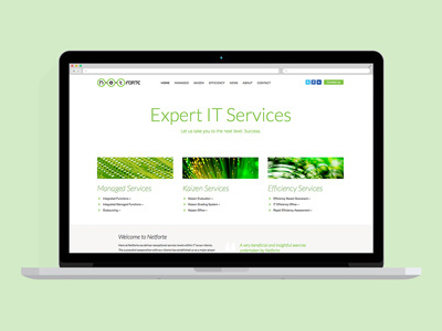 Netforte Website it it services responsive website