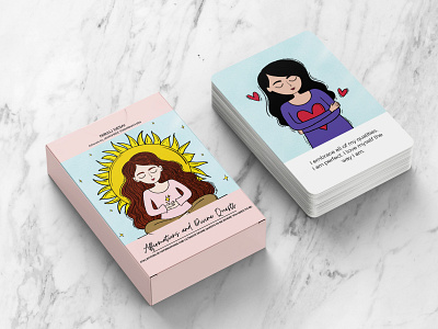 Affirmation Cards Deck Cover applepencil cover cover art cover design creative digital illustration dribbble illustration illustration art ipad procreate art shot