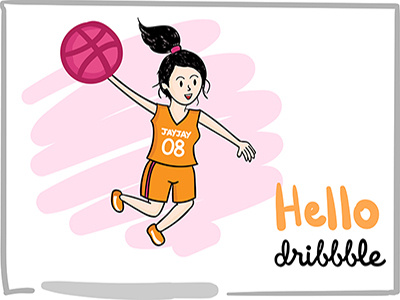 Dribbble Debut basketball debut dribbble shot