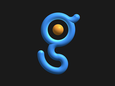 G — 36 Days of Type 36daysoftype 3d 3d letters letter spline typedesign typography