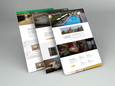 Revamp Hotel design concept homepage hotel resort restaurant