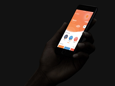 Orange app design android app clean concept design design minimal mobile ui ux