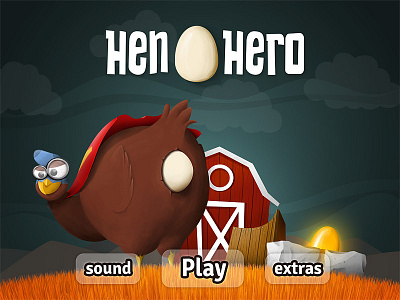 Hen Hero - Menu screen