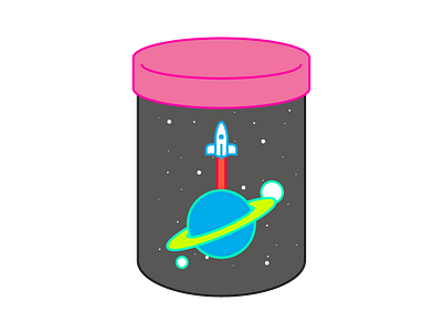 Space Jam illustration jar moon planet space space jam stars