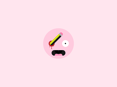 Stemoji 02: I Will Literally Stab You In The Eye emoji eye hb pencil pink stab