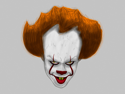 It sketch clown horror illustration it pencil pennywise sketch sketchable.surface