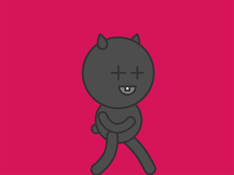 Walking - The Creature after effects animation creature gif rigging rubberhose walking
