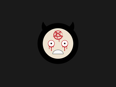 Stemoji 05: He hath been summoned blood death devil emoji horror satan worship