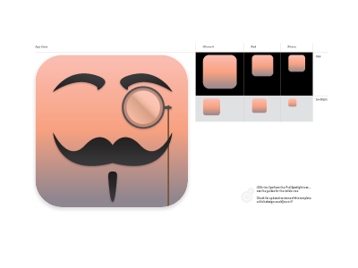 Character Creation - revisited v1 app character face icon iphone man monocle moustache