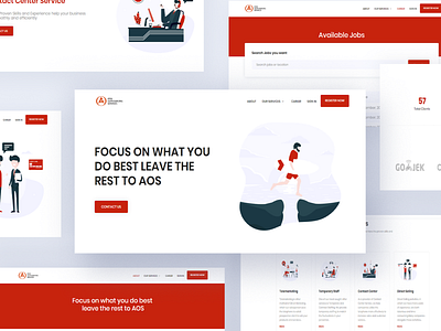 mockup redesign aosweb illustration redesign ui ux web