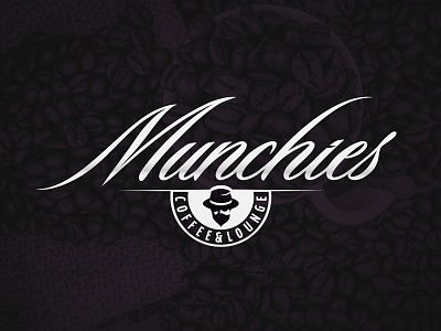 Munchies Coffee / Logo Design brand coffee design logo lounge